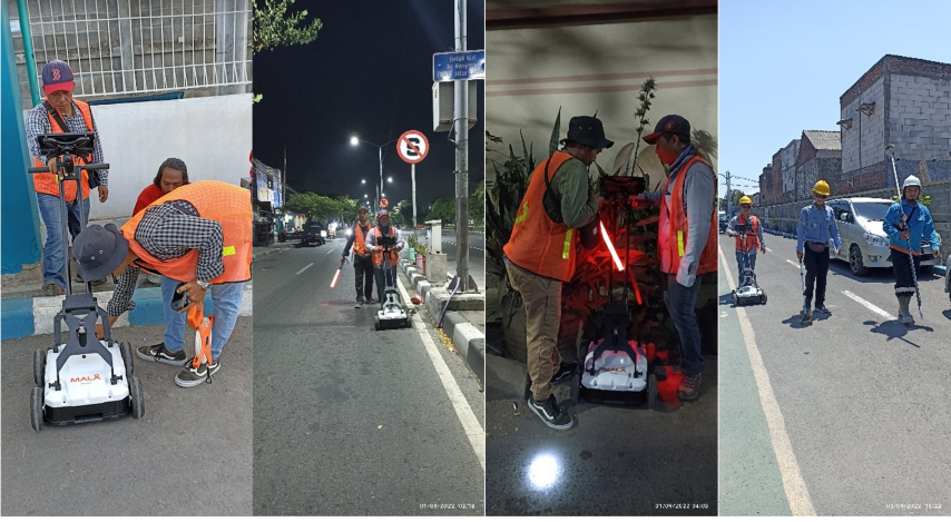 Pengukuran GPR di Kelurahan Kedinding Kota Surabaya